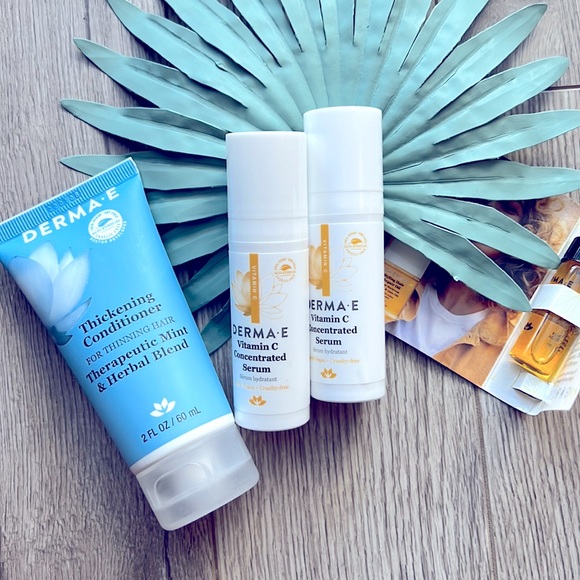 Bundle (2) Derma E Vitamin C Serum + (2) Hair Deluxe Size Samples - Picture 2 of 9